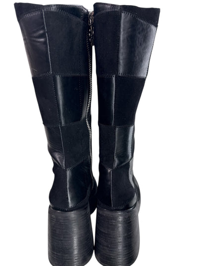 Delia’s Dolls Kill patchwork platform go go boots 🤩