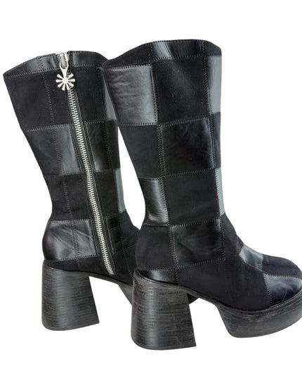 Delia’s Dolls Kill patchwork platform go go boots 🤩